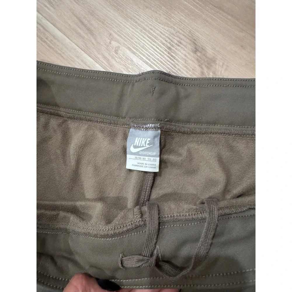Nike Sportswear y2k Sweatpants‎ Women XL Plus Olive Green Athletic Joggers v2